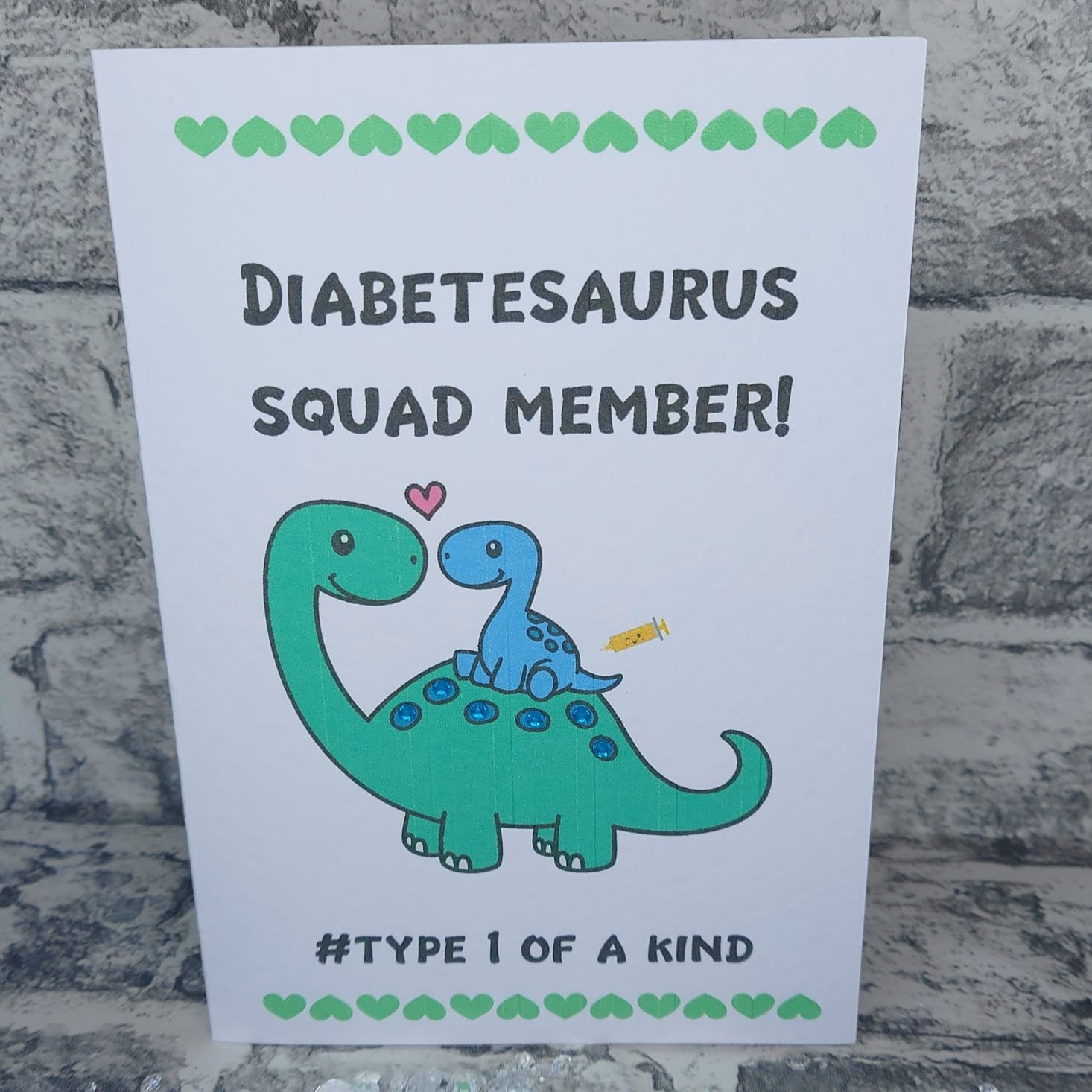Handmade Card - Diabetesaurus Squad (Boy)